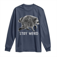 Jimothy the Raccoon Funny Stay Weird Long Sleeve Shirt Seattle Short Spine Trash Panda