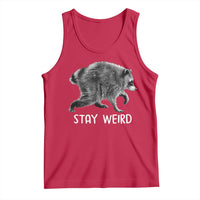 Jimothy the Raccoon Funny Stay Weird Tank Top Seattle Short Spine Trash Panda