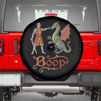 Boop Medieval Knight Dragon Spare Tire Cover Funny Ren Faire Dark Fantasy