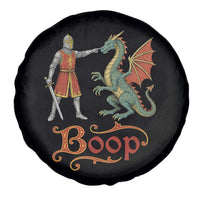 Boop Medieval Knight Dragon Spare Tire Cover Funny Ren Faire Dark Fantasy
