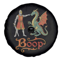 Boop Medieval Knight Dragon Spare Tire Cover Funny Ren Faire Dark Fantasy