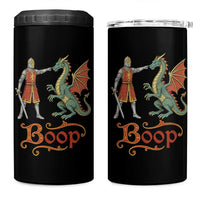 Boop Medieval Knight Dragon 4 in 1 Can Cooler Tumbler Funny Ren Faire Dark Fantasy