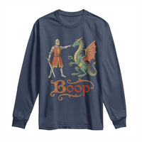 Boop Medieval Knight Dragon Long Sleeve Shirt Funny Ren Faire Dark Fantasy