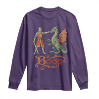 Boop Medieval Knight Dragon Long Sleeve Shirt Funny Ren Faire Dark Fantasy