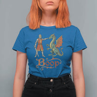Boop Medieval Knight Dragon T Shirt For Women Funny Ren Faire Dark Fantasy