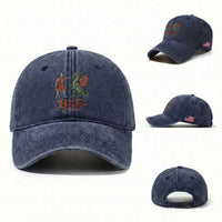 Boop Medieval Knight Dragon Washed Cotton Baseball Cap Funny Ren Faire Dark Fantasy