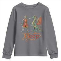 Boop Medieval Knight Dragon Youth Sweatshirt Funny Ren Faire Dark Fantasy