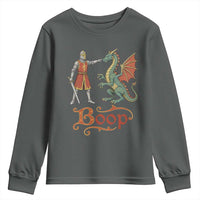 Boop Medieval Knight Dragon Youth Sweatshirt Funny Ren Faire Dark Fantasy