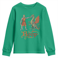 Boop Medieval Knight Dragon Youth Sweatshirt Funny Ren Faire Dark Fantasy