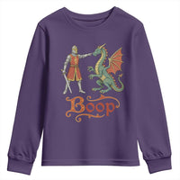 Boop Medieval Knight Dragon Youth Sweatshirt Funny Ren Faire Dark Fantasy