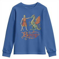 Boop Medieval Knight Dragon Youth Sweatshirt Funny Ren Faire Dark Fantasy