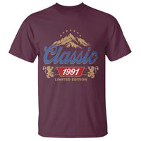 35th Birthday Beer Classic 1991 Limited Edition T Shirt Funny Gifts for 35 Year Olds