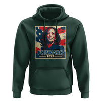 Harris Supporter Hoodie Forward 2024 American Election USA Flag - Wonder Print Shop