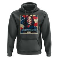 Harris Supporter Hoodie Forward 2024 American Election USA Flag - Wonder Print Shop