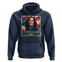 Harris Supporter Hoodie Forward 2024 American Election USA Flag - Wonder Print Shop