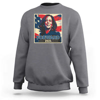 Harris Supporter Sweatshirt Forward 2024 American Election USA Flag - Wonder Print Shop