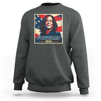 Harris Supporter Sweatshirt Forward 2024 American Election USA Flag - Wonder Print Shop
