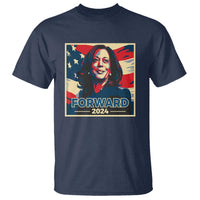 Harris Supporter T Shirt Forward 2024 American Election USA Flag - Wonder Print Shop