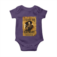 Pancho Villa Baby Onesie I Want You Gringo Fight In The Mexican Revolution - Wonder Print Shop