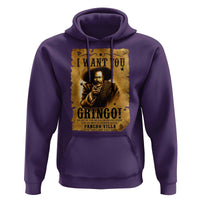 Pancho Villa Hoodie I Want You Gringo Fight In The Mexican Revolution - Wonder Print Shop
