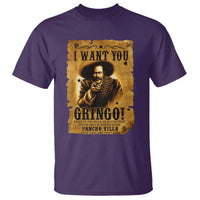 Pancho Villa T Shirt I Want You Gringo Fight In The Mexican Revolution - Wonder Print Shop