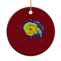 Hurricane Erin Ceramic Ornament Meteorologist Weather Radar Storm Chasing - Wonder Print Shop