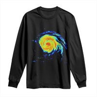 Hurricane Erin Long Sleeve Shirt Meteorologist Weather Radar Storm Chasing - Wonder Print Shop