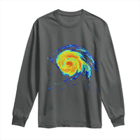 Hurricane Erin Long Sleeve Shirt Meteorologist Weather Radar Storm Chasing - Wonder Print Shop