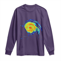 Hurricane Erin Long Sleeve Shirt Meteorologist Weather Radar Storm Chasing - Wonder Print Shop