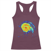 Hurricane Erin Racerback Tank Top Meteorologist Weather Radar Storm Chasing - Wonder Print Shop