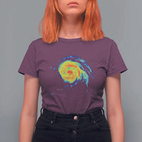 Hurricane Erin T Shirt For Women Meteorologist Weather Radar Storm Chasing - Wonder Print Shop