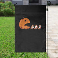 Funny Halloween Gamer Video Gaming Pumpkin Ghost Garden Flag - Wonder Print Shop