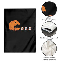 Funny Halloween Gamer Video Gaming Pumpkin Ghost Garden Flag - Wonder Print Shop