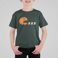 Funny Halloween Gamer Video Gaming Pumpkin Ghost T Shirt For Kid - Wonder Print Shop