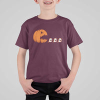 Funny Halloween Gamer Video Gaming Pumpkin Ghost T Shirt For Kid - Wonder Print Shop