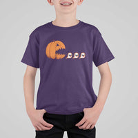 Funny Halloween Gamer Video Gaming Pumpkin Ghost T Shirt For Kid - Wonder Print Shop