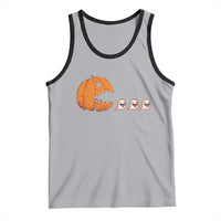 Funny Halloween Gamer Video Gaming Pumpkin Ghost Tank Top - Wonder Print Shop