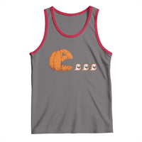 Funny Halloween Gamer Video Gaming Pumpkin Ghost Tank Top - Wonder Print Shop
