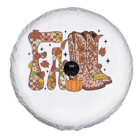Cowboy Fall Season Thanksgiving Western Boots Pumpkin Spare Tire Cover - Wonder Print Shop