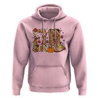 Cowboy Fall Season Thanksgiving Western Boots Pumpkin Hoodie - Wonder Print Shop