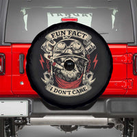 Fun Fact I Dont Care Spare Tire Cover Funny Smoking Gorilla Sarcastic - Wonder Print Shop