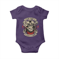 Fun Fact I Dont Care Baby Onesie Funny Smoking Gorilla Sarcastic - Wonder Print Shop