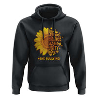 Anti Bullying Awareness Hoodie We Wear Orange For Unity Day End Bullying Sunflower