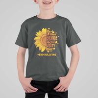 Anti Bullying Awareness T Shirt For Kid We Wear Orange For Unity Day End Bullying Sunflower - Wonder Print Shop