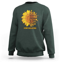 Anti Bullying Awareness Sweatshirt We Wear Orange For Unity Day End Bullying Sunflower - Wonder Print Shop