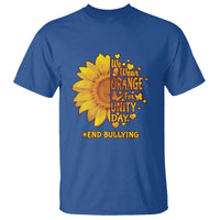 Anti Bullying Awareness T Shirt We Wear Orange For Unity Day End Bullying Sunflower - Wonder Print Shop