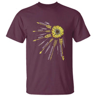 Anti Bullying Awareness T Shirt Courage Unity Peace Inclusion Choose Kindness Sunflower - Wonder Print Shop