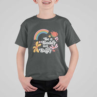 Unity Day T Shirt For Kid Be A Buddy Not A Bully Anti Bullying Awareness Flower Star - Wonder Print Shop