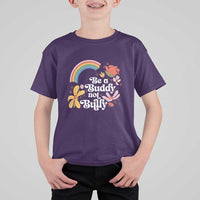 Unity Day T Shirt For Kid Be A Buddy Not A Bully Anti Bullying Awareness Flower Star - Wonder Print Shop