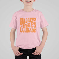 Unity Day T Shirt For Kid Kindness Takes Courage Anti Bullying Awareness - Wonder Print Shop